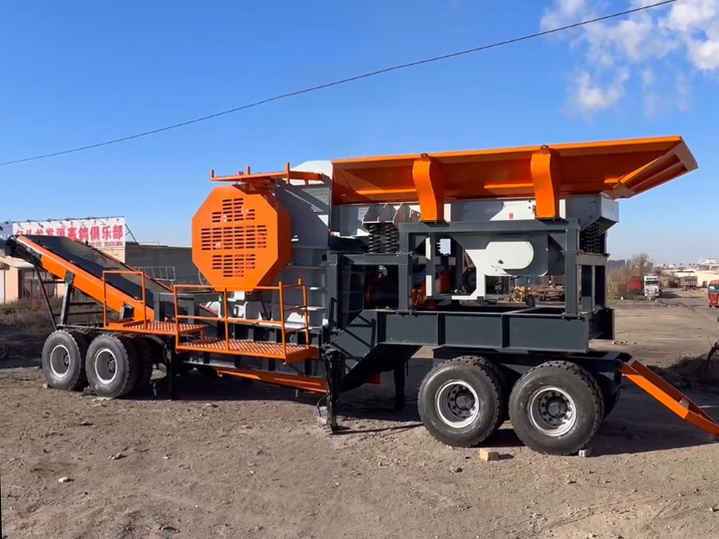 車載輪胎式移動(dòng)破碎站